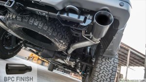 Ford F-150 Performance Exhaust - Dual Rear Exit - CORSA Performance - Sport Cat-Back with 5in Tips - Matte Black - `17-`20